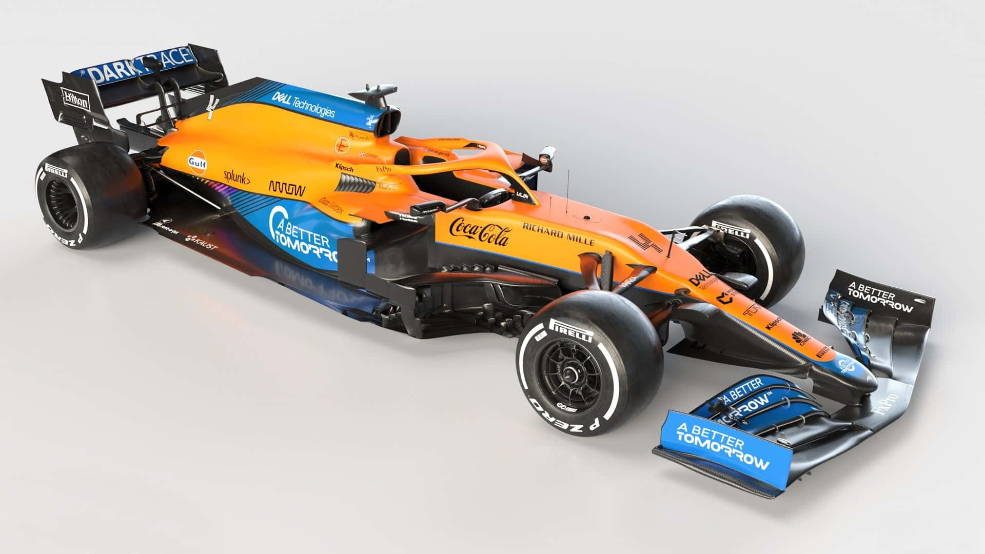 F1 Game Blue And Yellow Race Car Wallpaper - HDNiceWallpapers.com