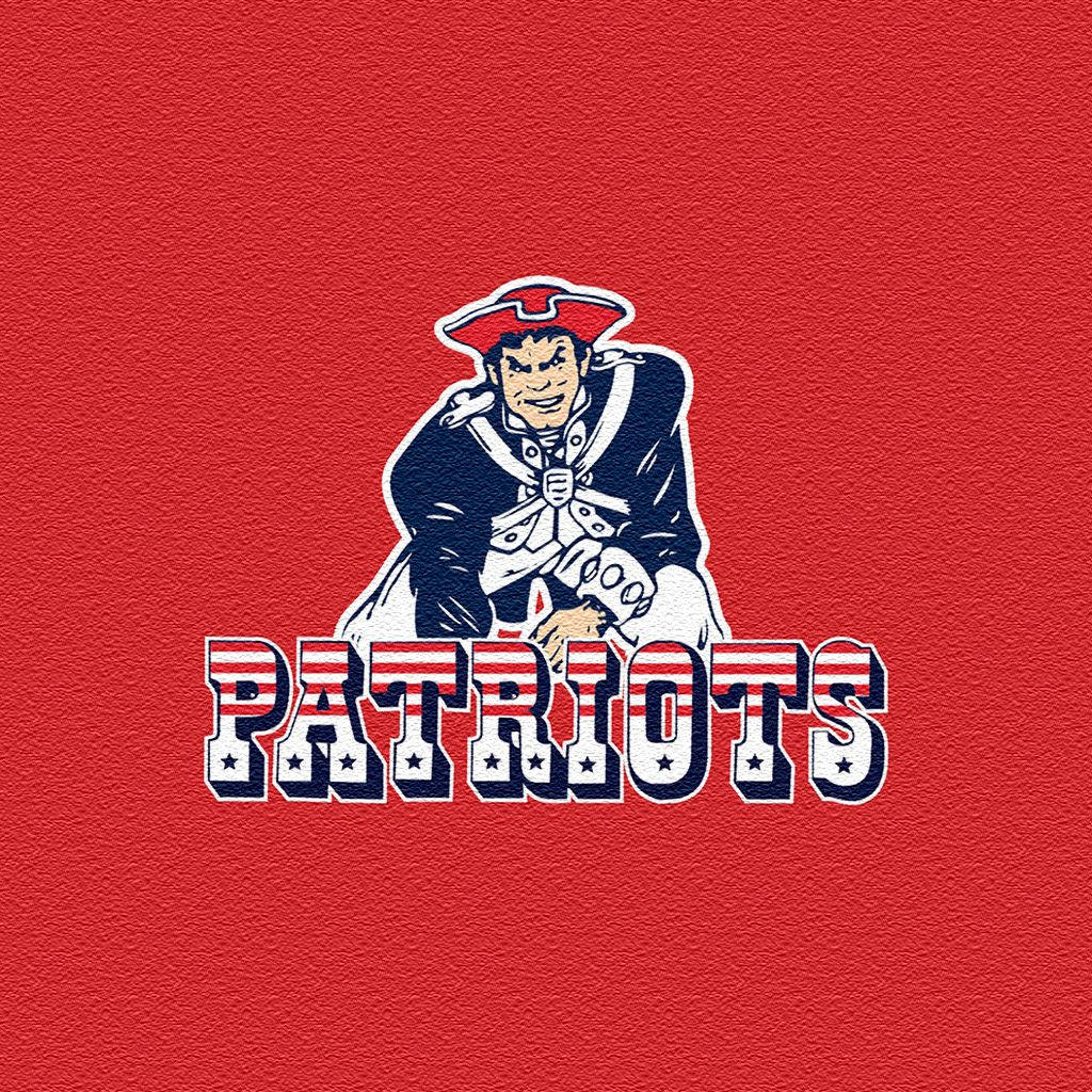 1024x1024 Ipad Wallpaper With The New England Patriots Team Logos – Digital Wallpaper