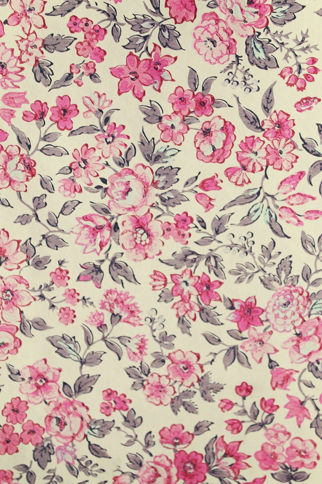 1066x1600 Vintage Floral Wallpaper - The Villa On Mount Pleasant Wallpaper