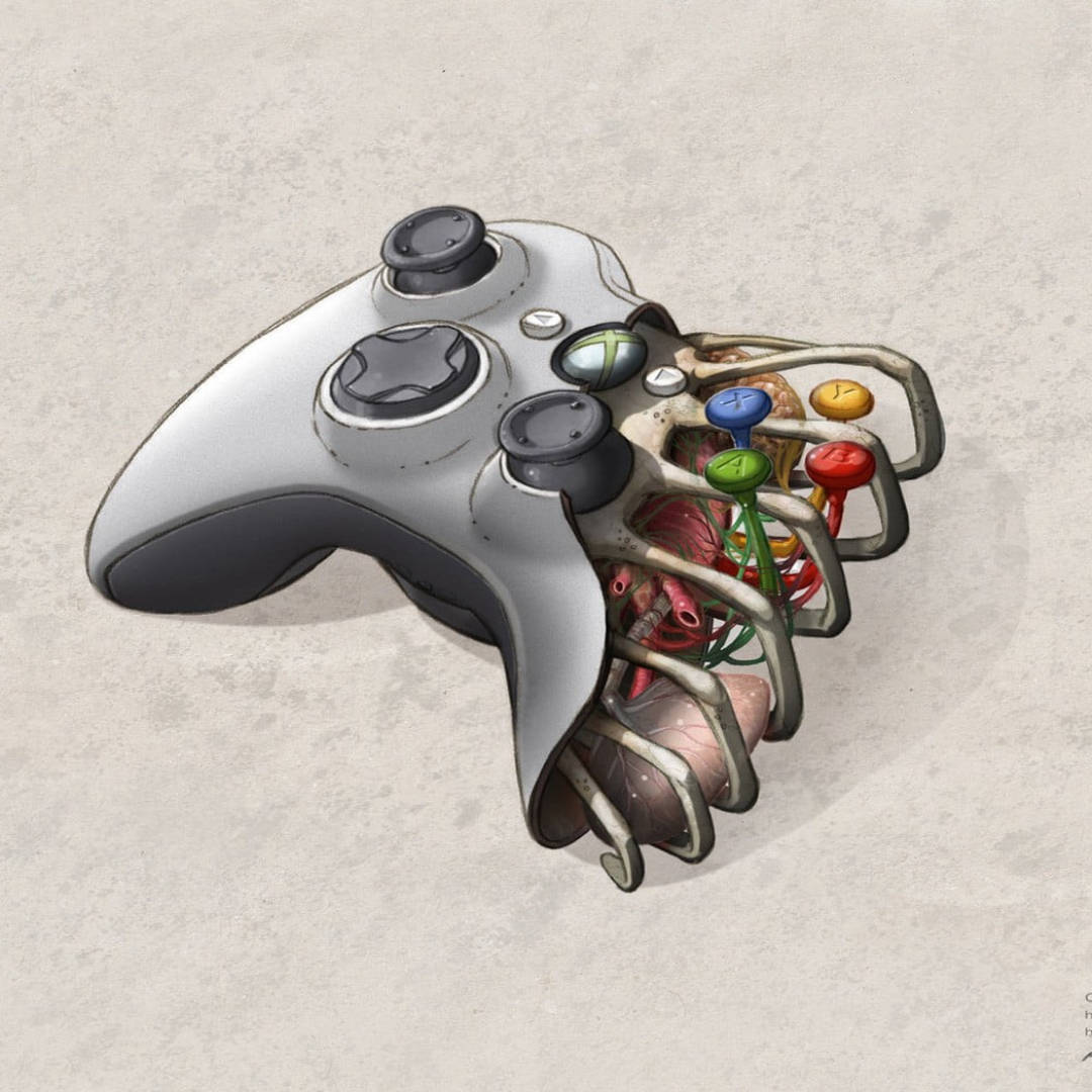 1080x1080 Xbox Controller Internal Wallpaper