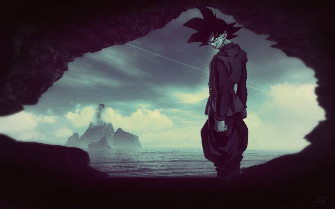 1131x707 Black Goku Wallpaper Wallpaper