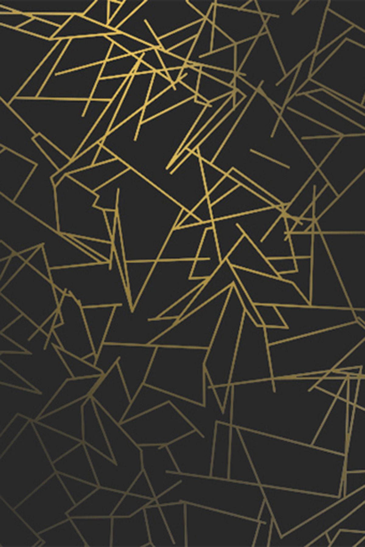 1200x1800 Angles Wallpaper - Black Gold Wallpaper