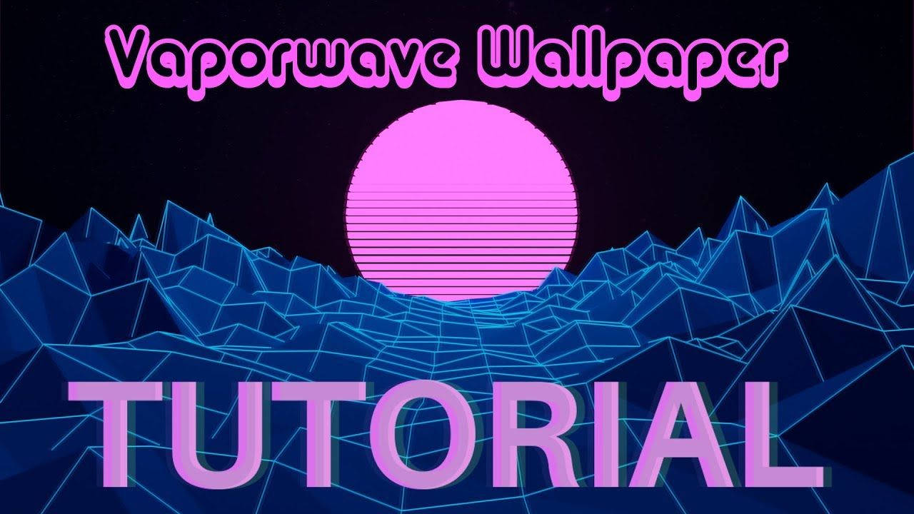 1280x720 Vaporwave Wallpaper Tutorial: Blender + Photohop! Wallpaper