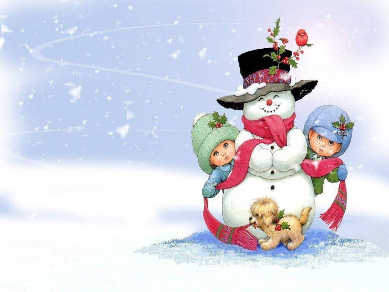 1280x960 Christmas Snowman Wallpaper - Group Wallpaper Wallpaper