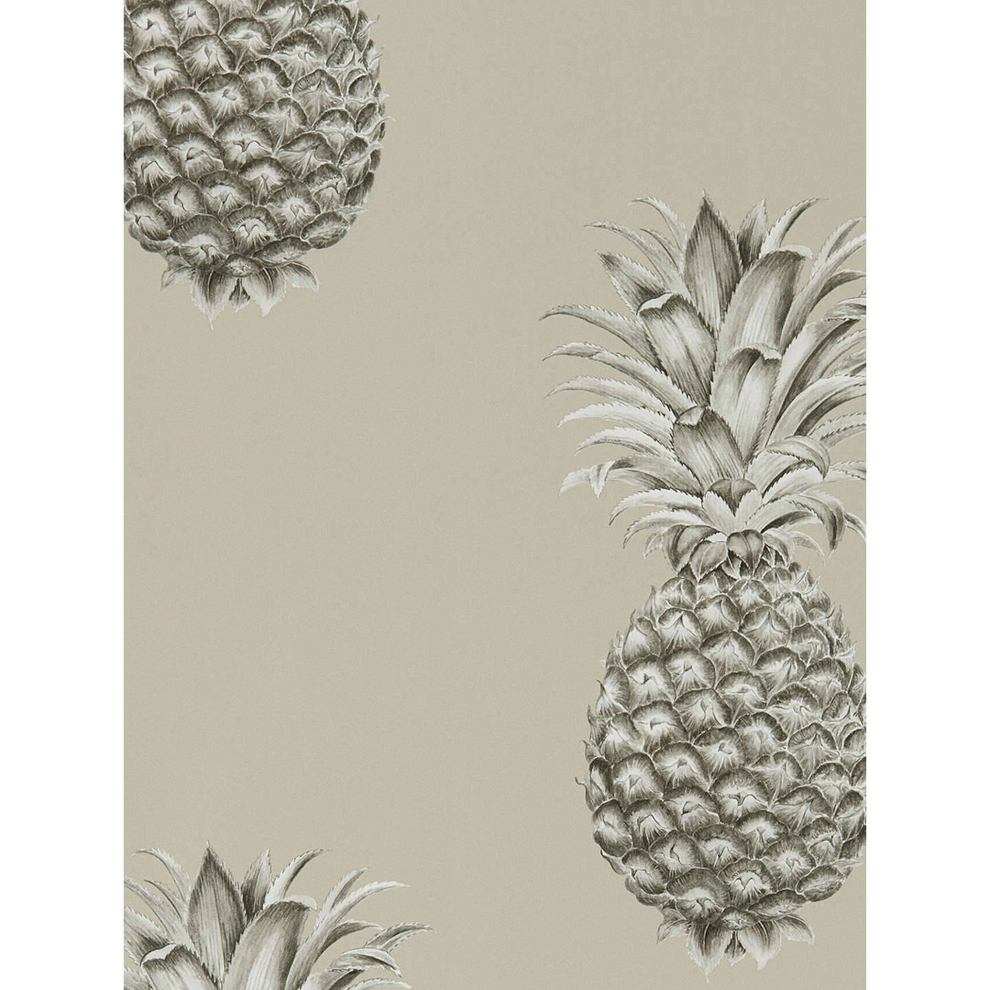 1440x1440 Sanderson Pineapple Royale Wallpaper At John Lewis Wallpaper
