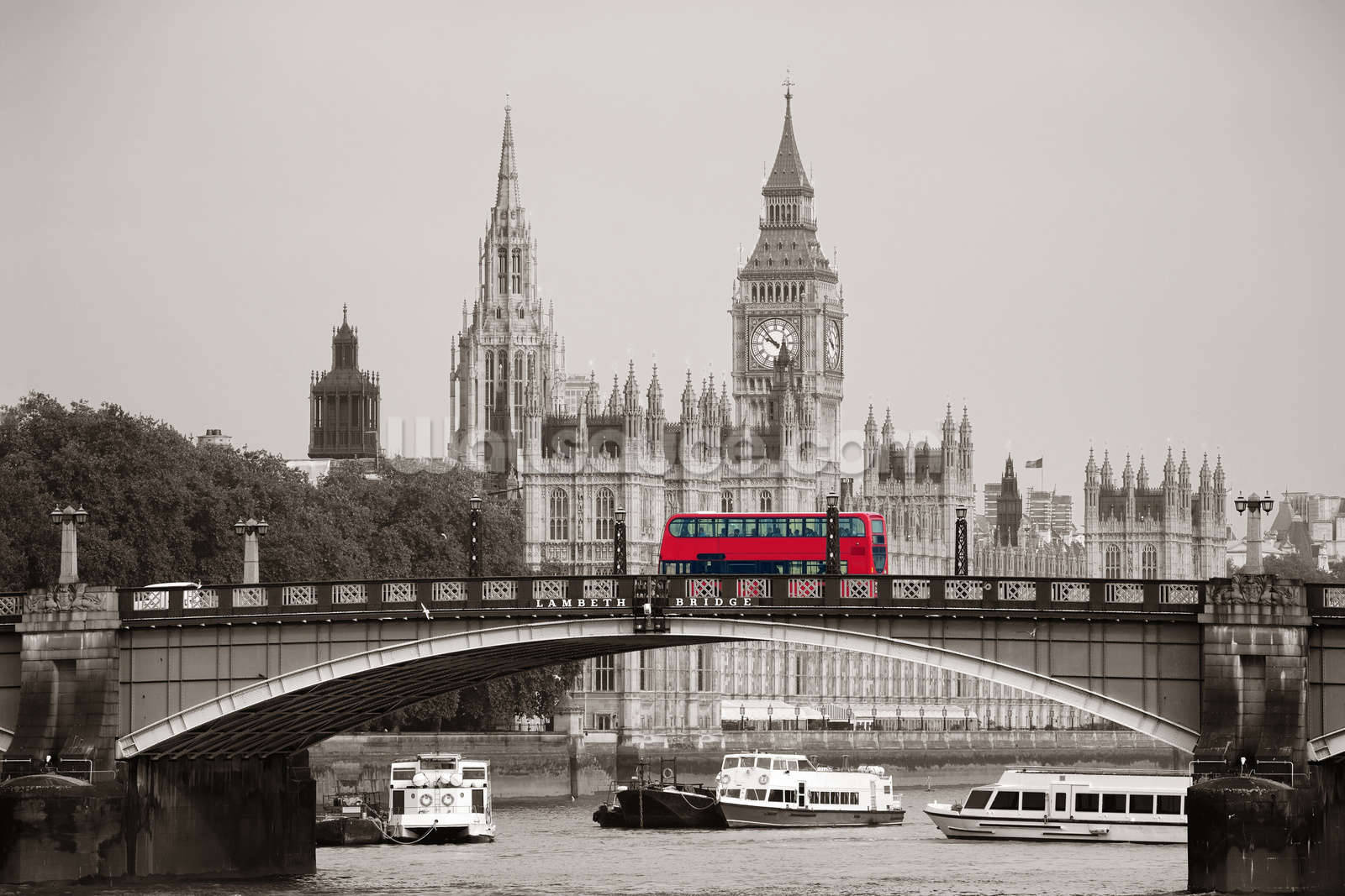 1600x1067 London Bus On Lambeth Bridge Wall Mural Wallpaper Wallpaper