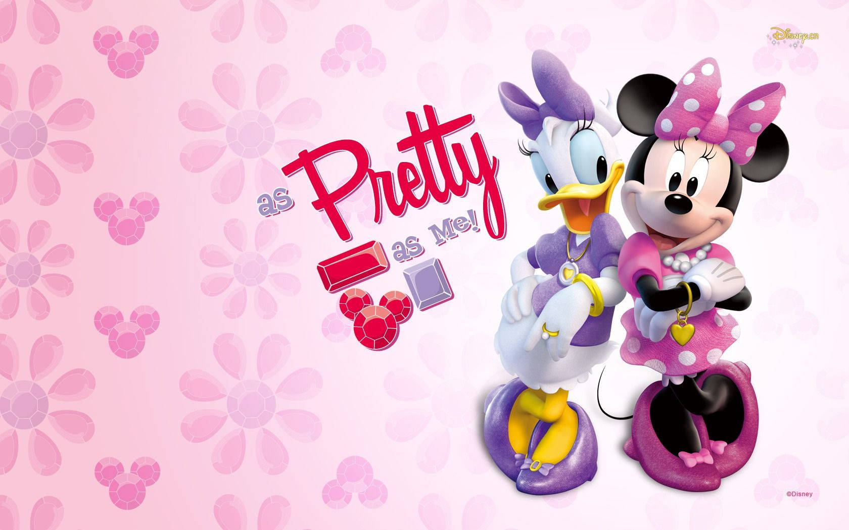 1680x1050 Daisy Duck & Minnie Mouse Cartoon Hd Wallpaper Image Wallpaper