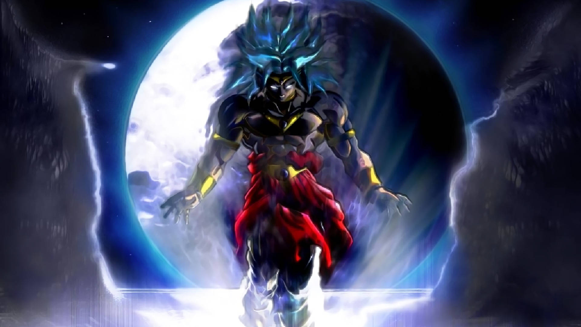 1920 X 1080 Anime Super Saiyan Broly Wallpaper