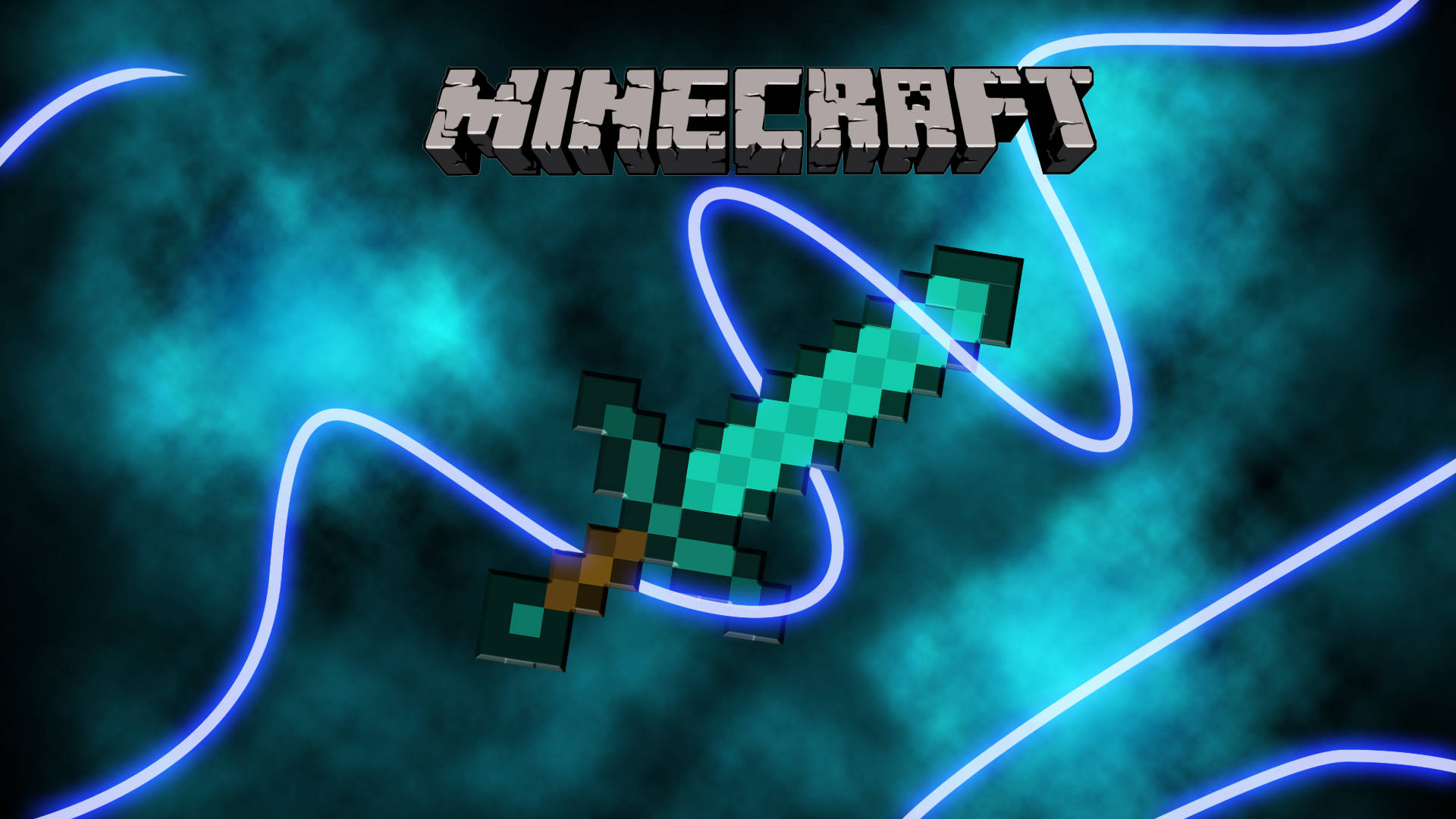 1920 X 1080 Gaming Minecraft Sword Wallpaper