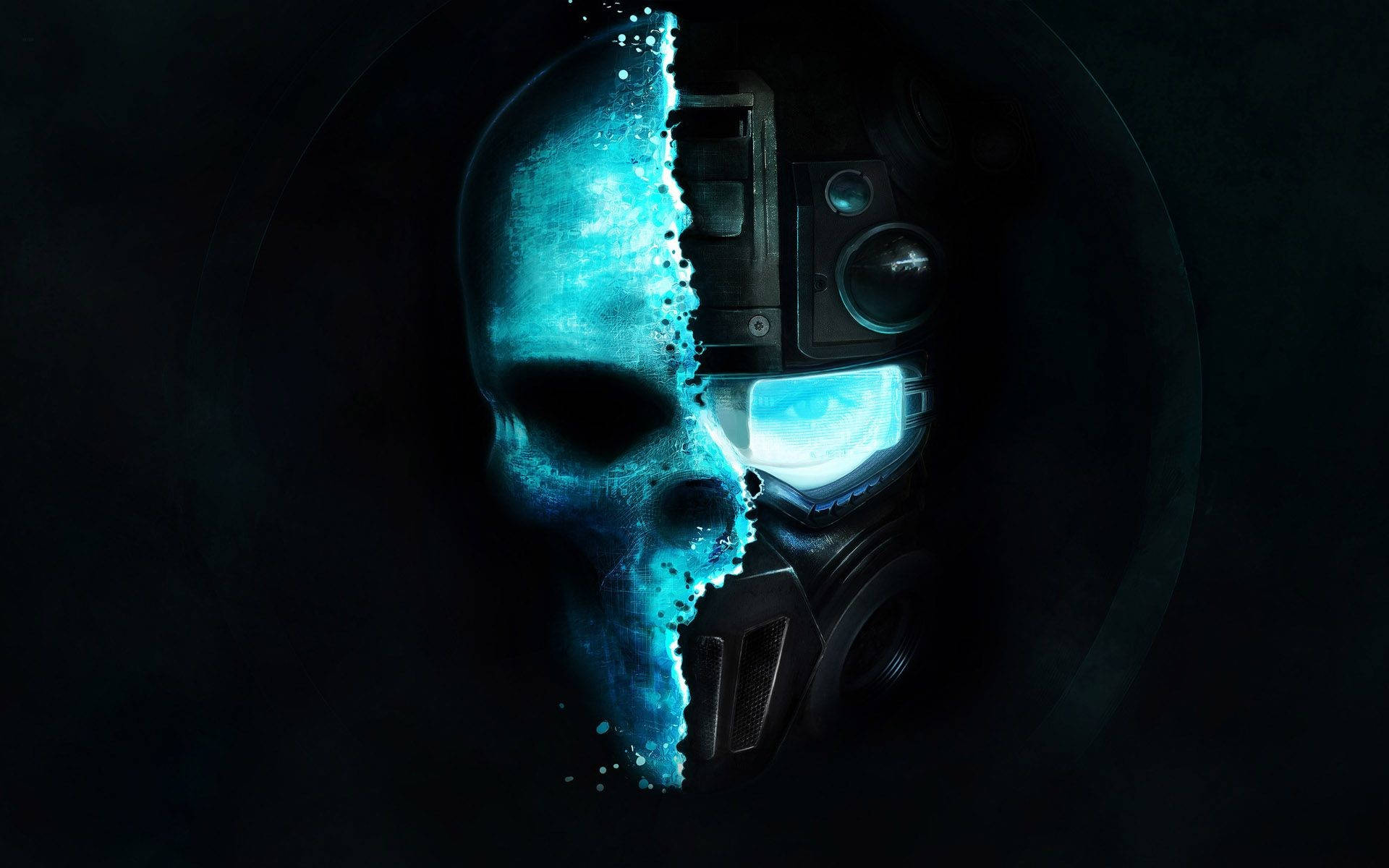 1920 X 1080 Gaming Skull Soldier Wallpaper