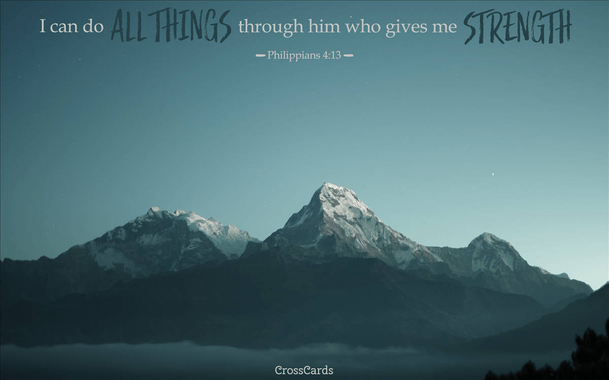 1920x1080 Hd Biblical Philippians 4:13 Wallpaper