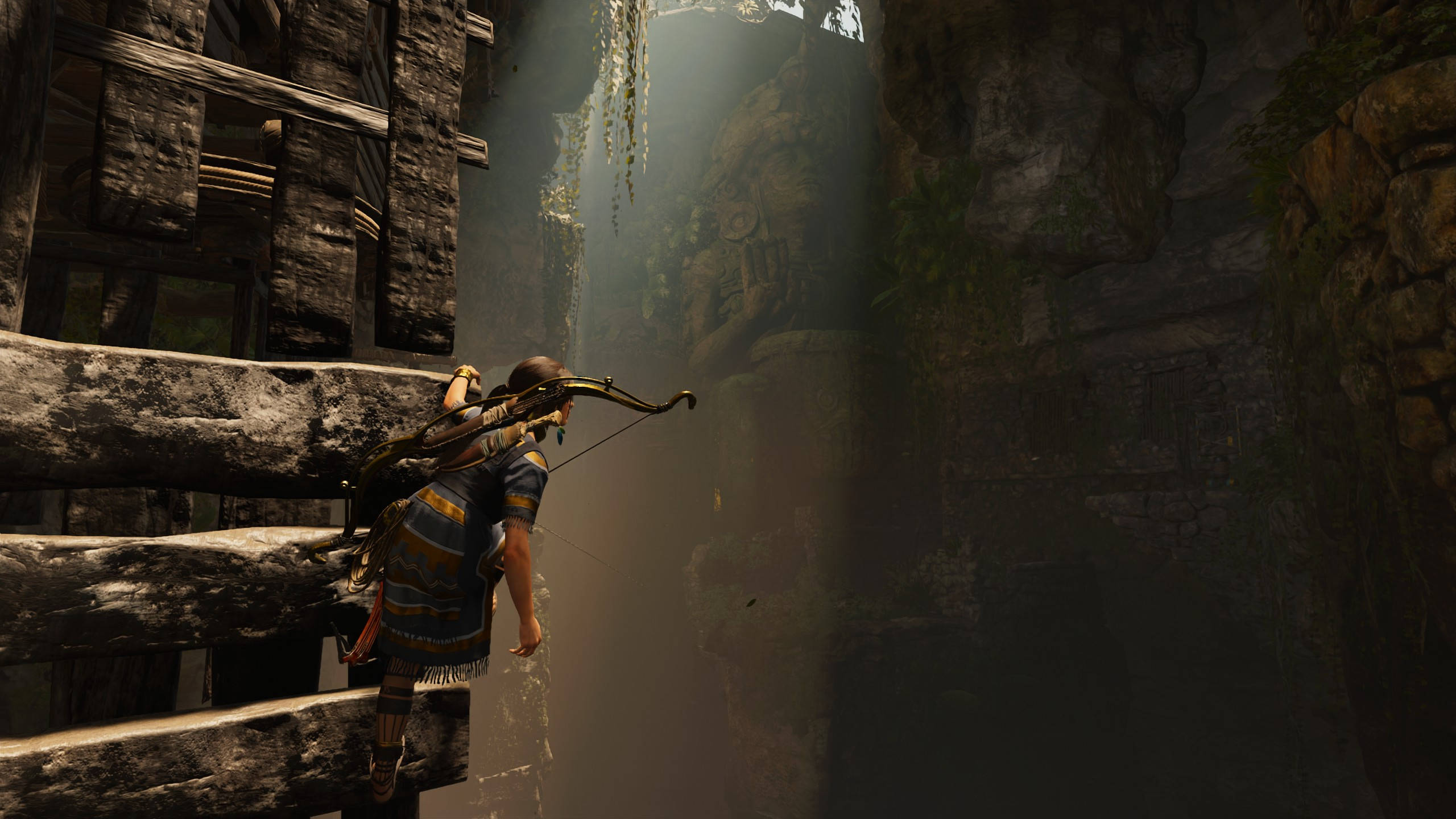 2560 X 1440 Tomb Raider Mountain Temple Wallpaper