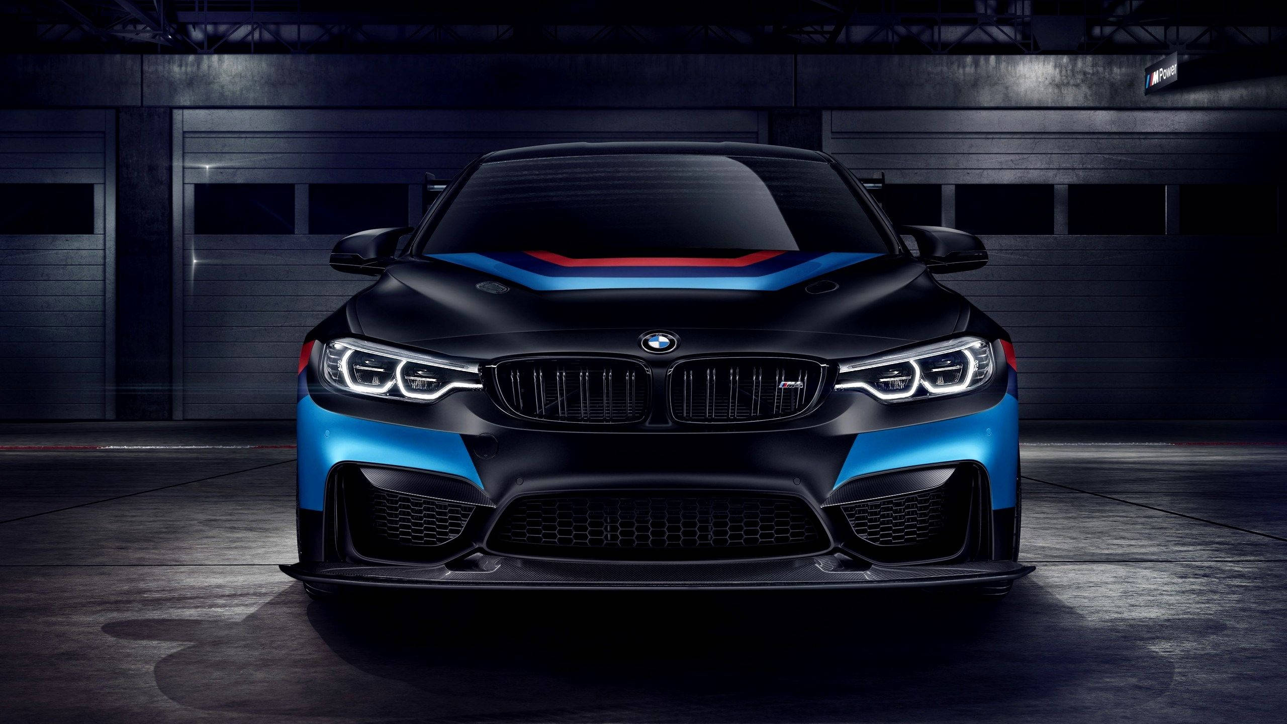 2560x1440 Car Blue And Black Bmw Wallpaper