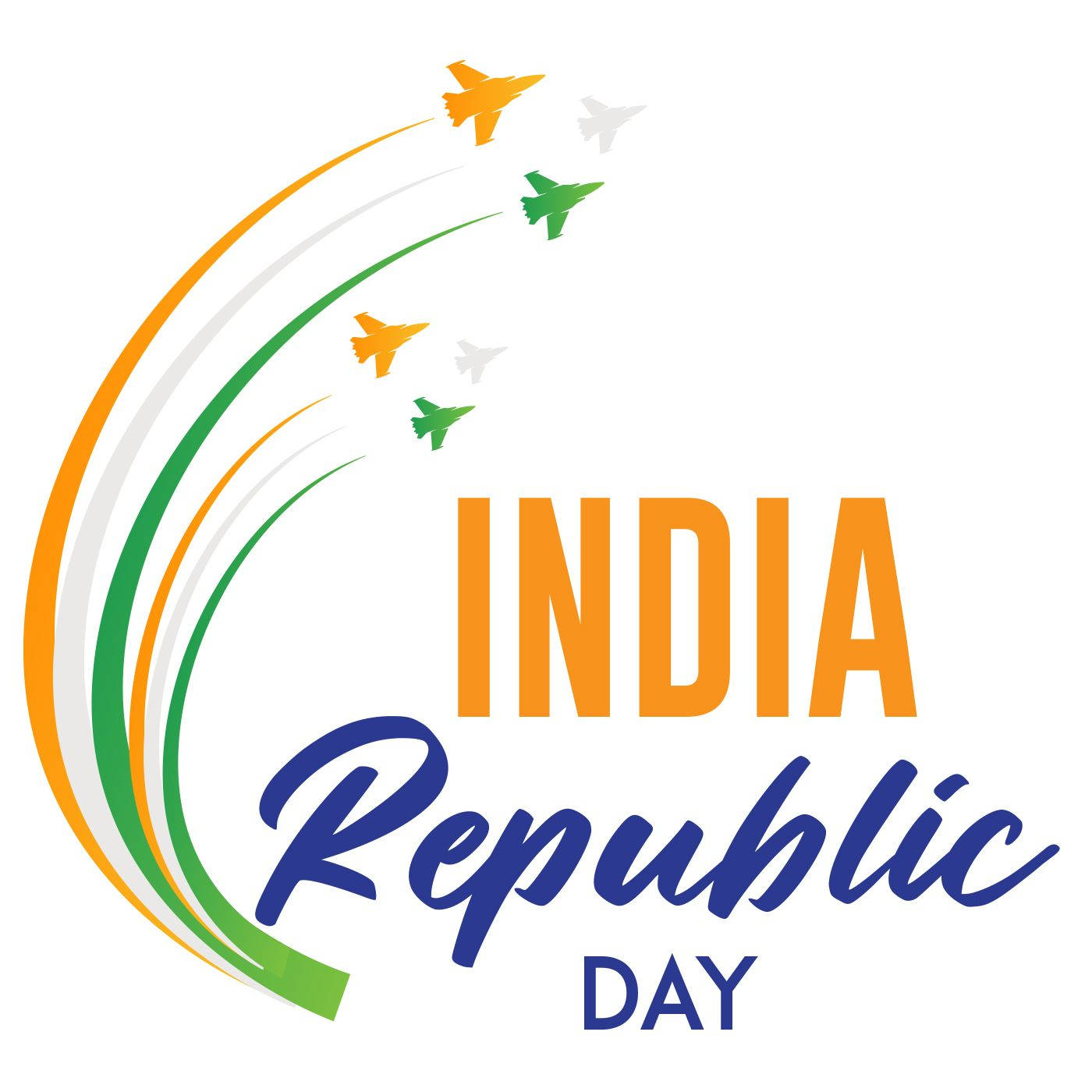 26 January Indian Republic Vector Planes Wallpaper