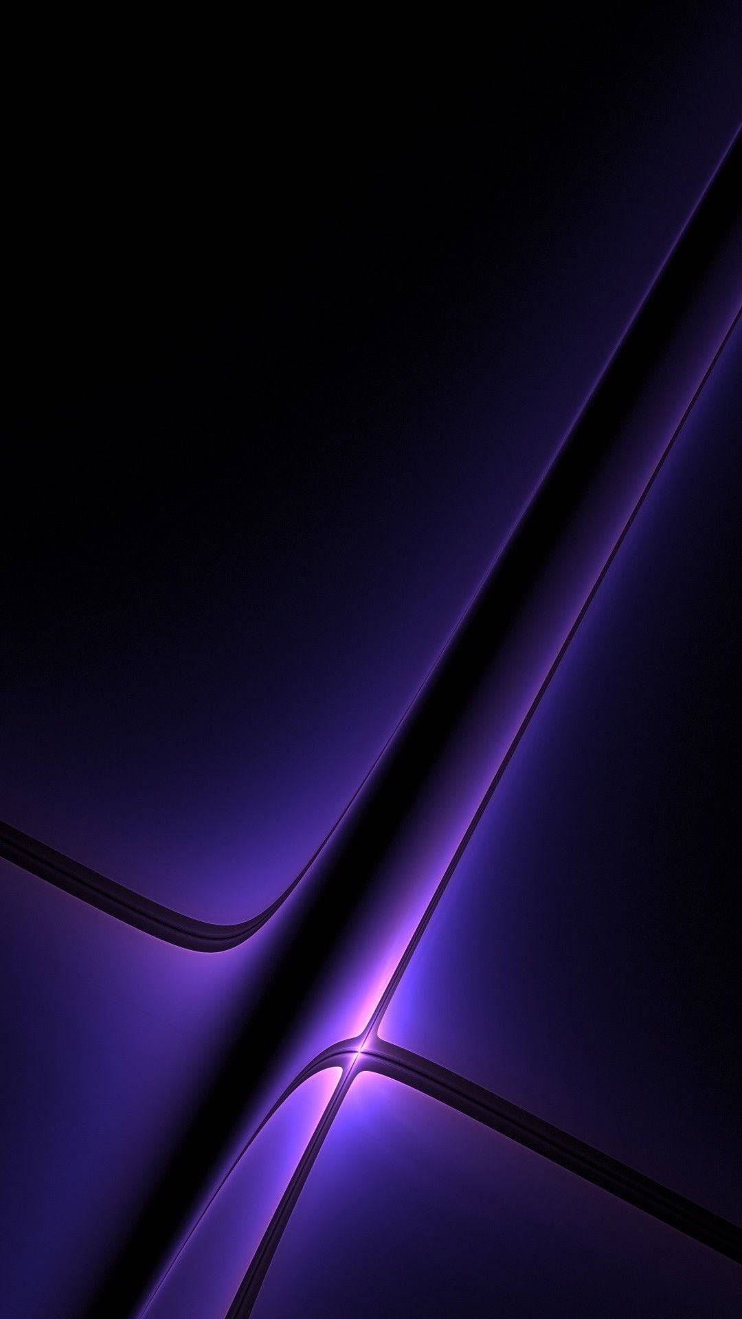 3d Black And Purple Phone Wallpaper