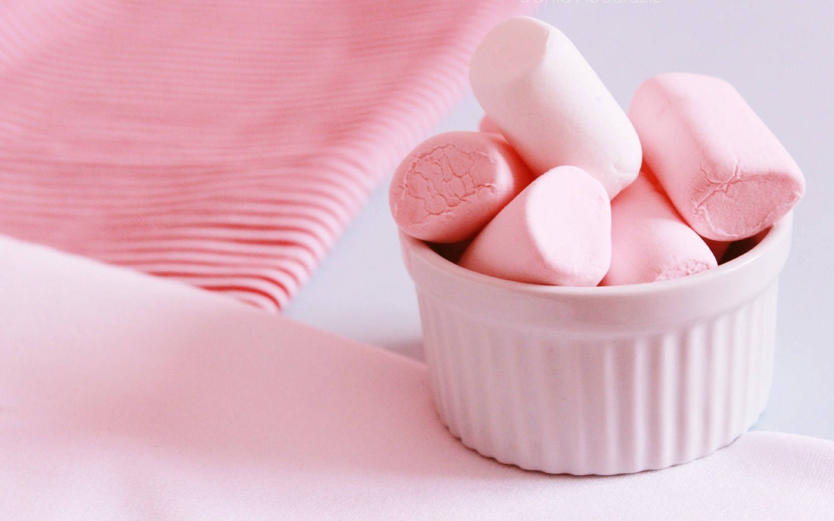 3d Blush Pink Marshmallow Wallpaper