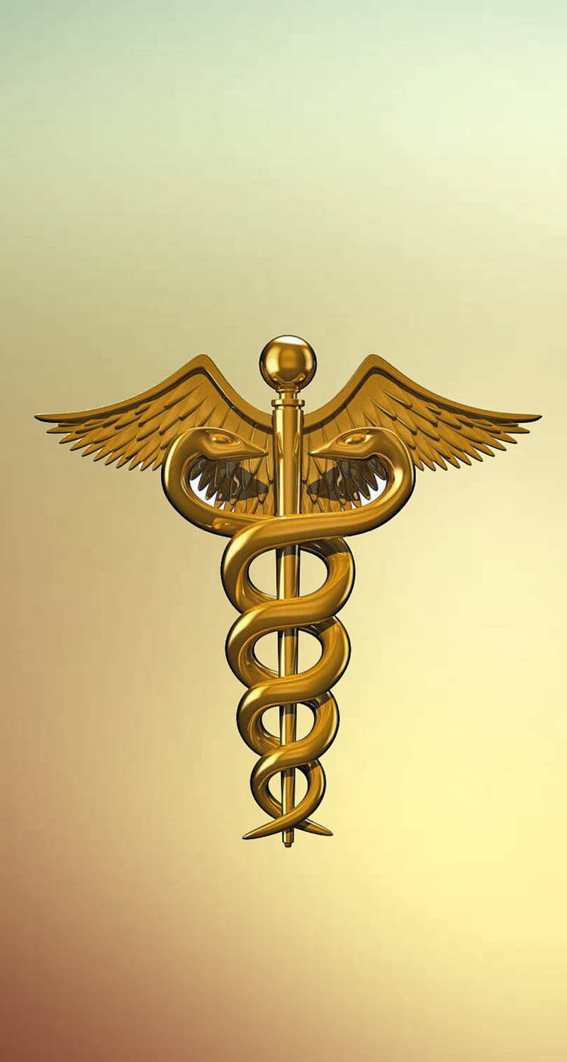 3d Medical Symbol Aiims Wallpaper