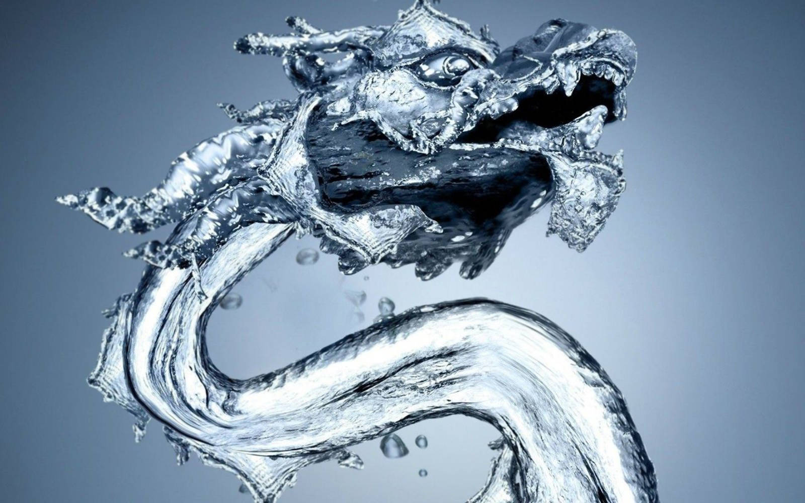 3d Water Eastern Dragon Wallpaper