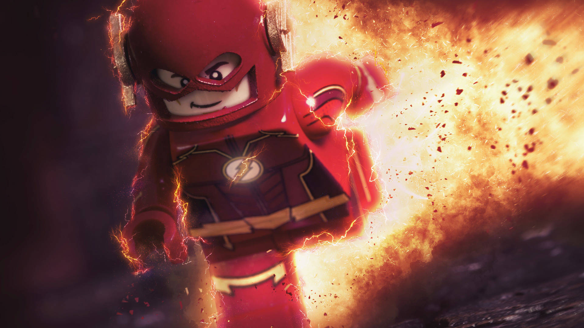 4k Lego The Flash Wallpaper