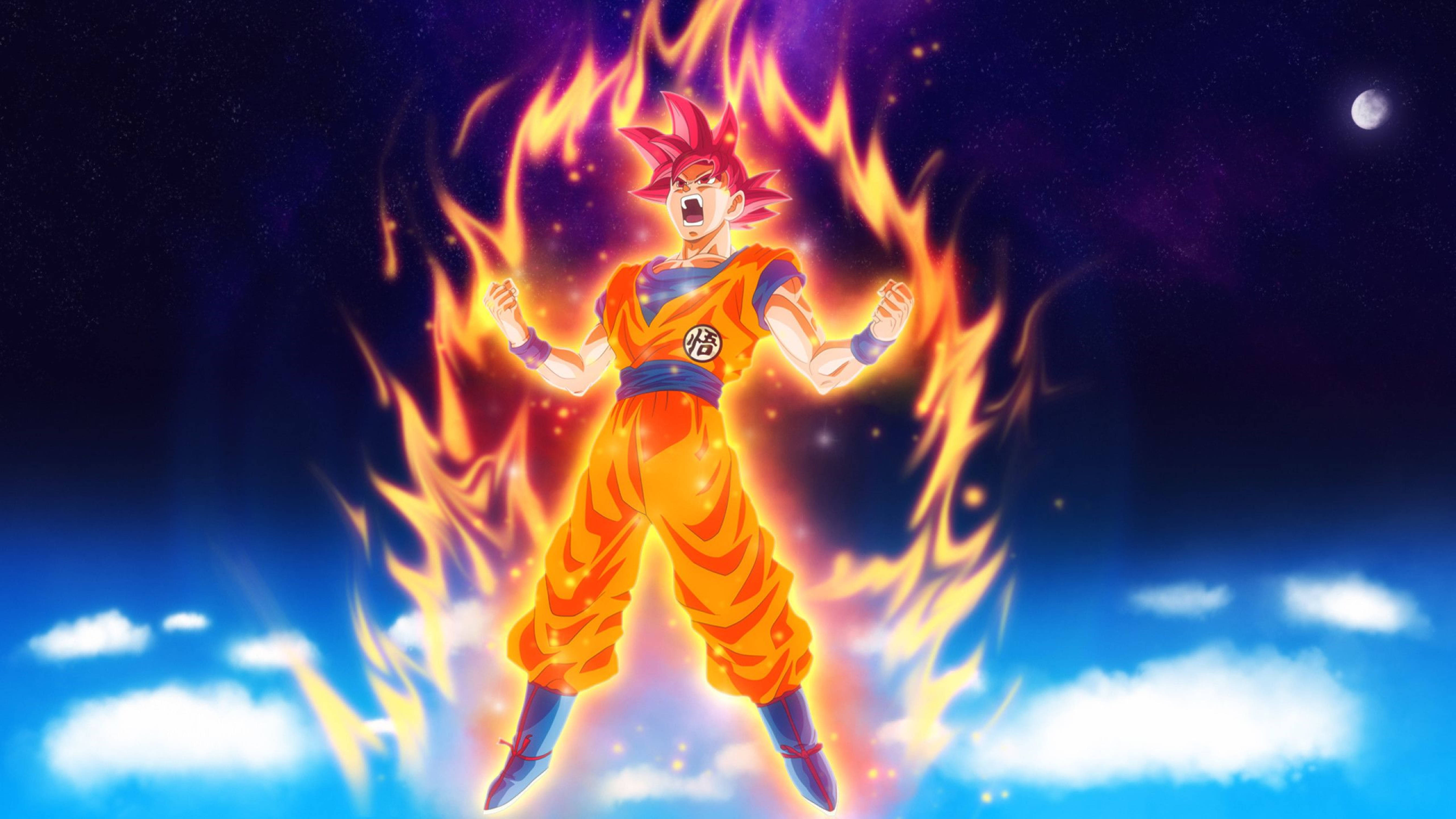 4k Pfp Goku Kaioken Wallpaper