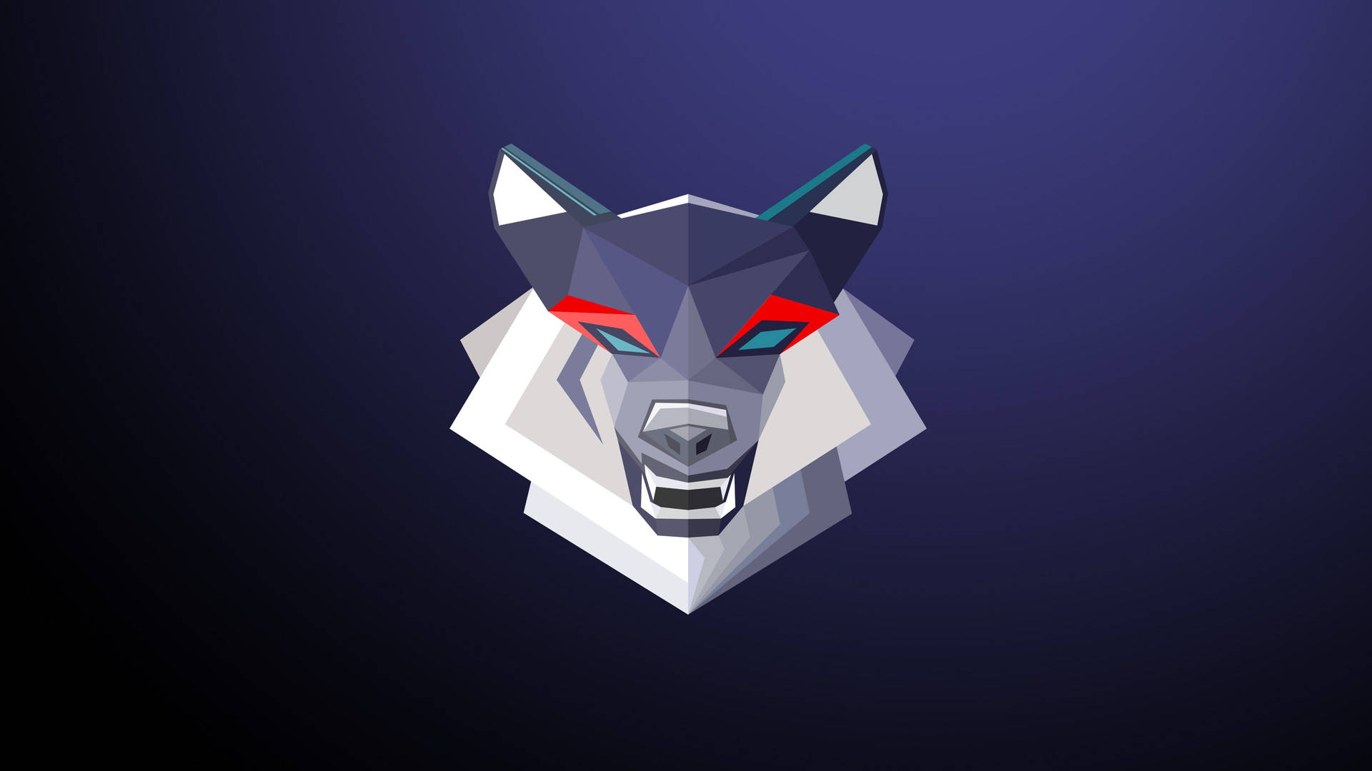 4k Ultra Hd Geometric Wolf Vector Art Wallpaper