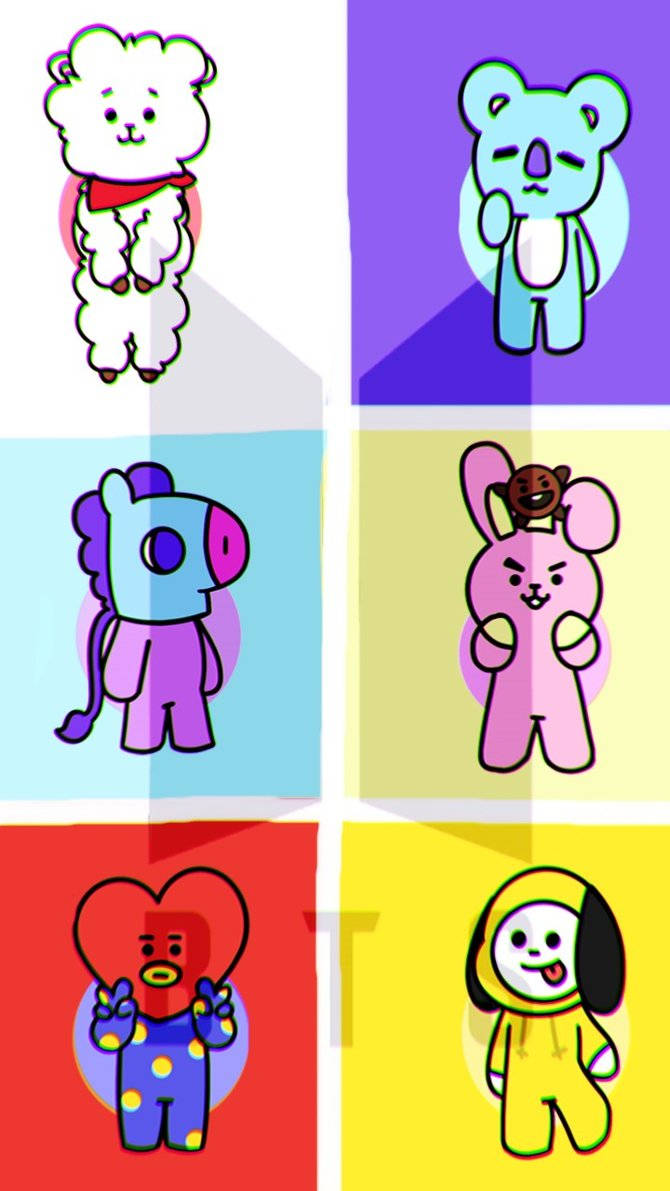 670x1191 Bt21 Wallpaper Wallpaper