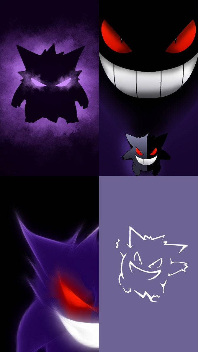 671x1191 Pokemon Gengar Iphone 5 Wallpaper Wallpaper