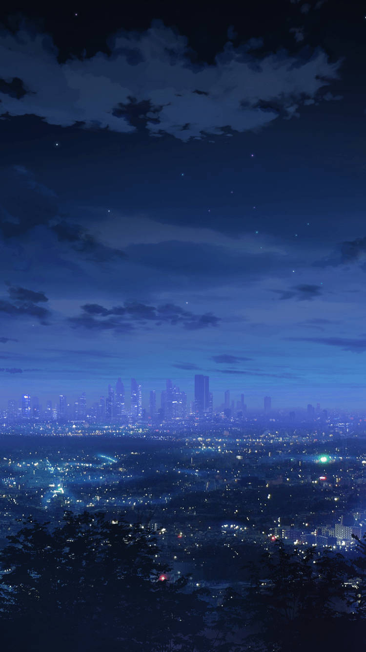 750x1334 Anime City (750x1334) Wallpaper Wallpaper