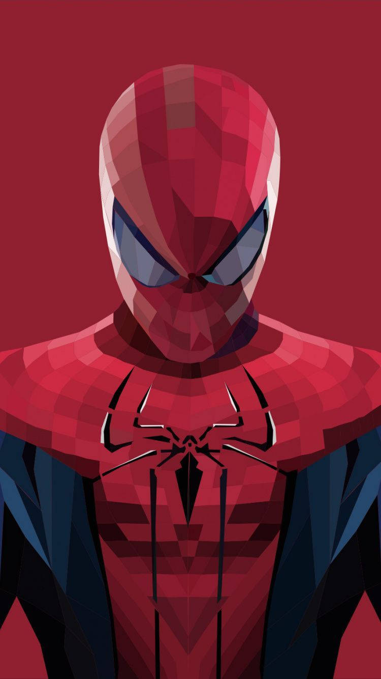 750x1334 Spider Man, Polygons Art, Artworks, 750x1334 Wallpaper С Wallpaper