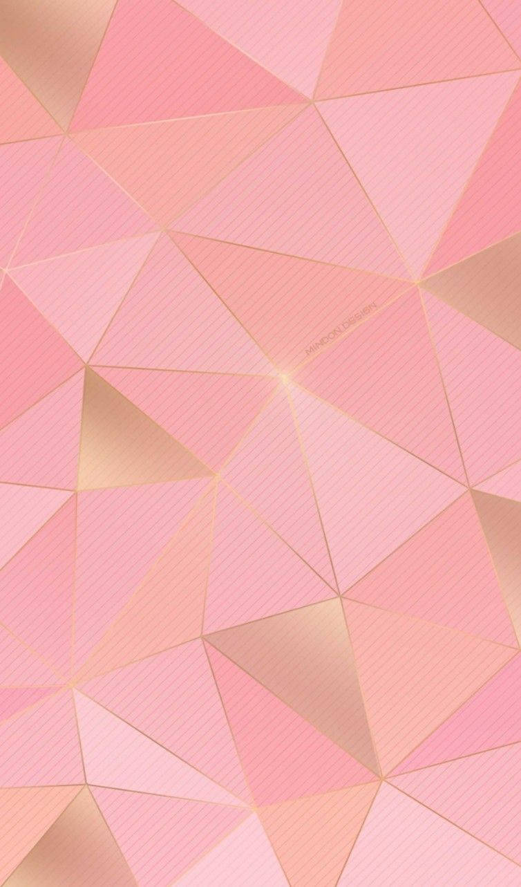 754x1283 Pink And Gold Wallpaper Wallpaper