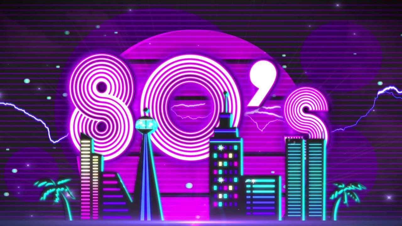 A Blast From The Past – Classic Neon Stripes From The 80s! Wallpaper