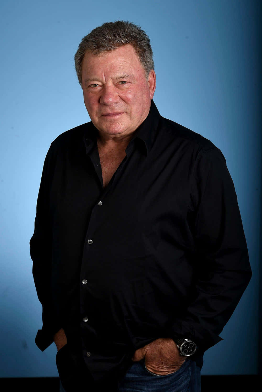 A Charismatic Portrait Of William Shatner Wallpaper