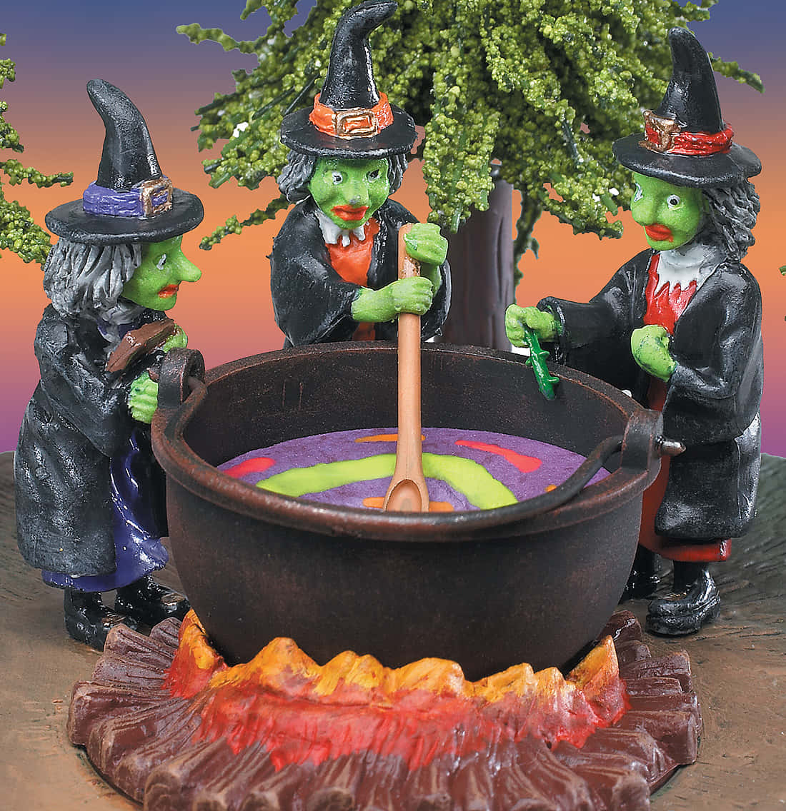 A Magical Cauldron In A Dark Forest Wallpaper