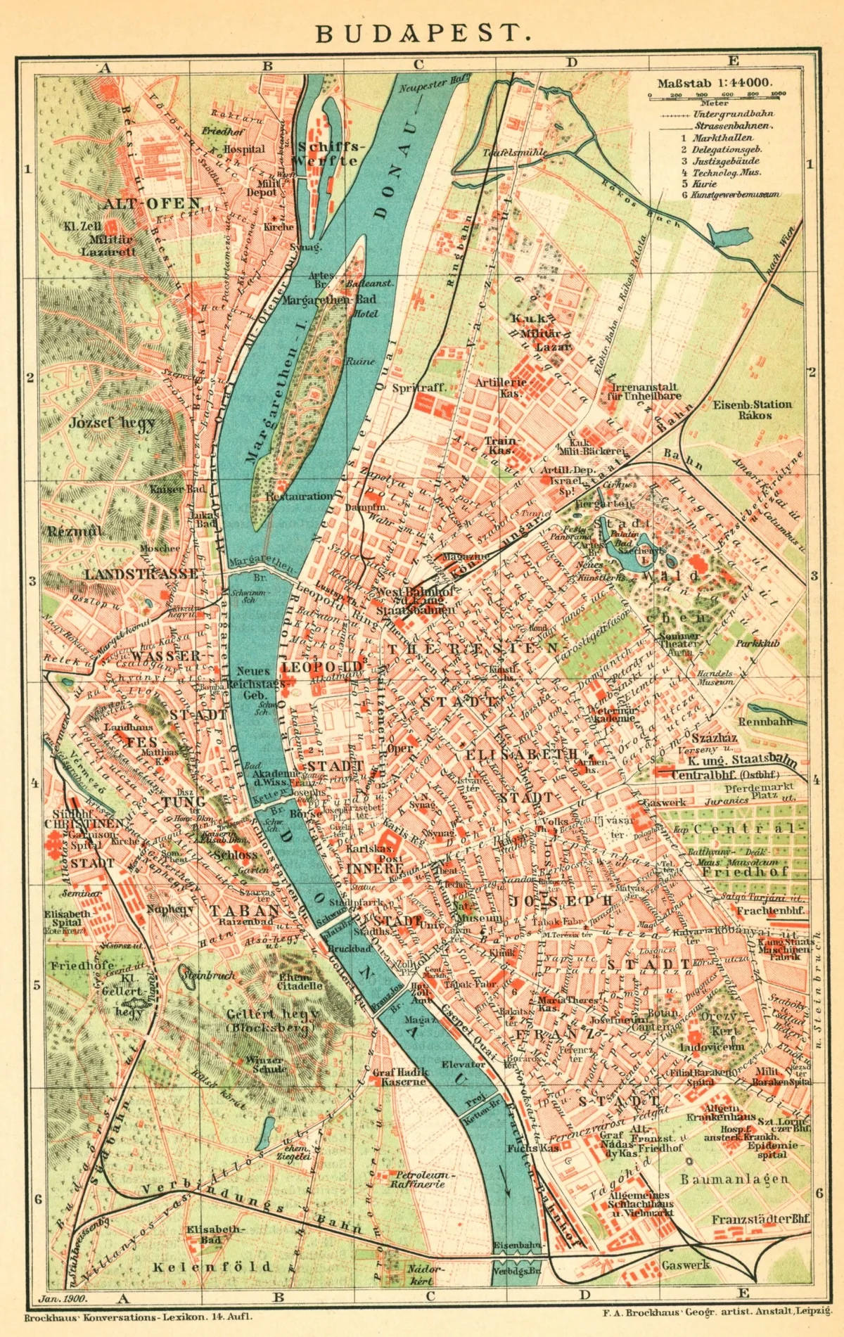 A Map Of Budapest, Hungary Wallpaper