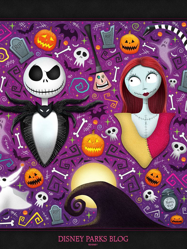 A Photo Of Jack Skellington From The Nightmare Before Christmas Wallpaper