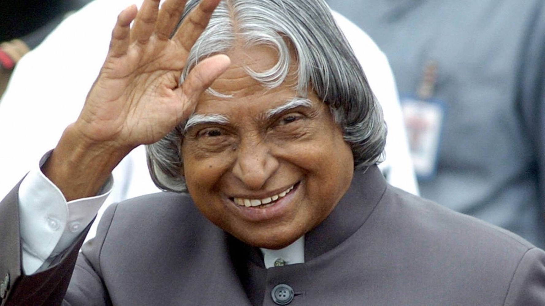 Abdul Kalam Hd Grey Suit Wallpaper