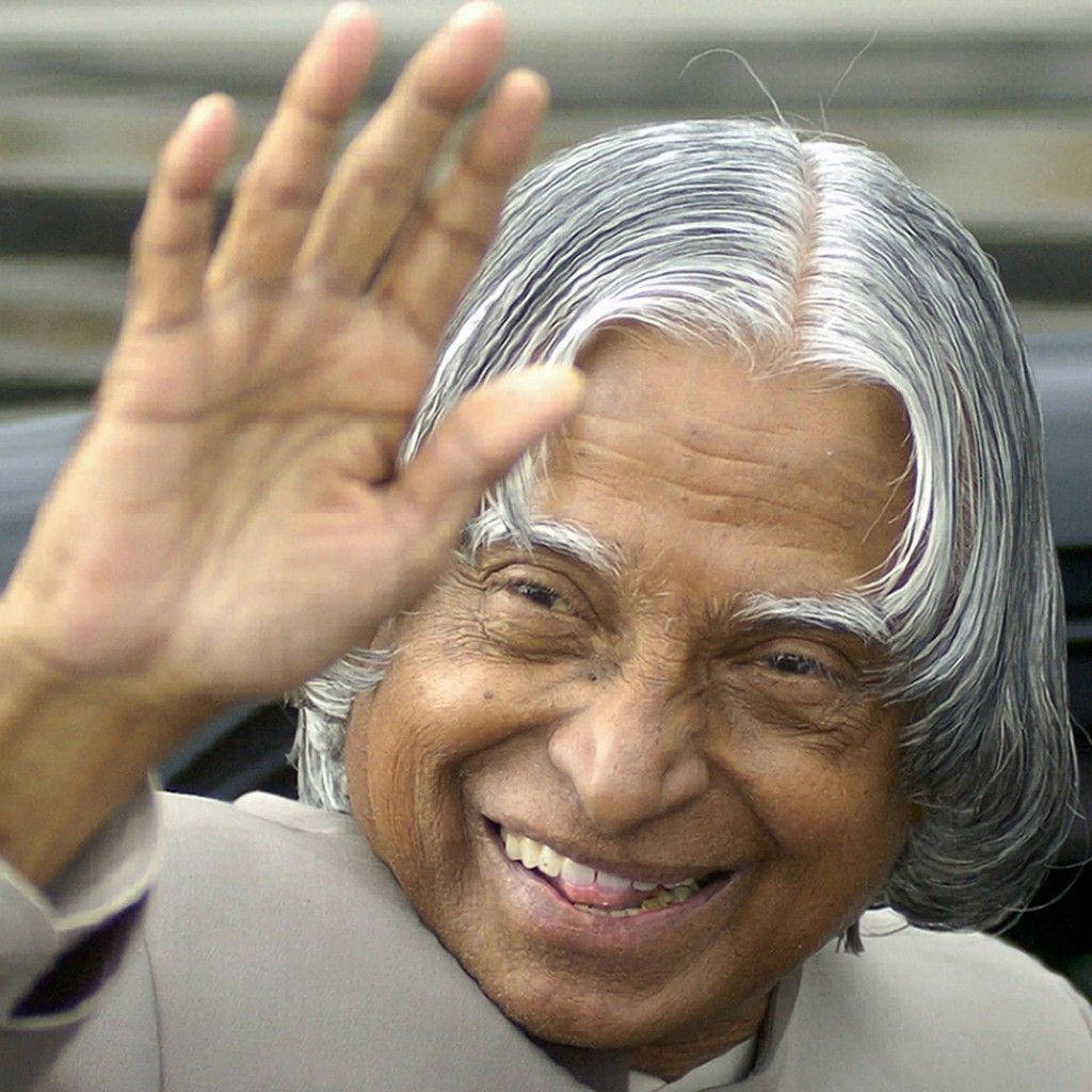 Abdul Kalam Hd Smile And Wave Wallpaper