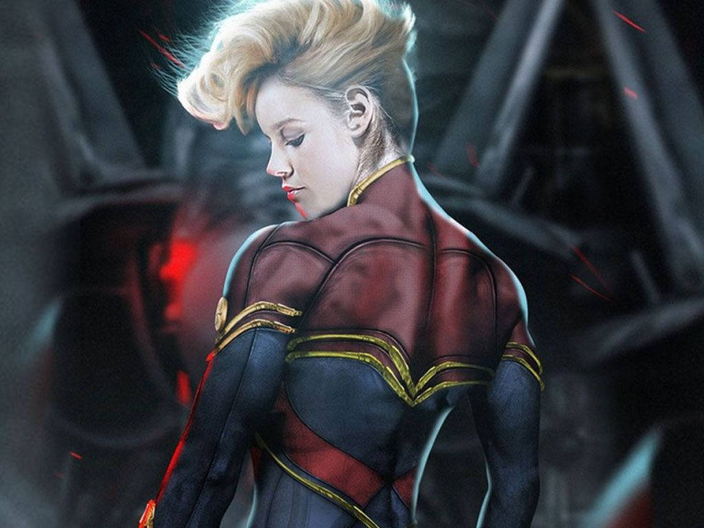 Academy Award Winner Brie Larson Is Captain Marvel Wallpaper