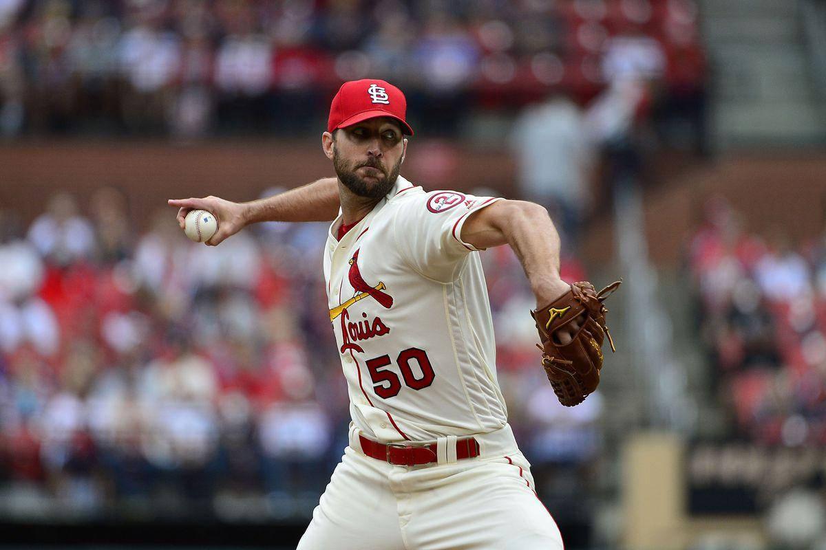 Adam Wainwright Wearing Red Cap Wallpaper