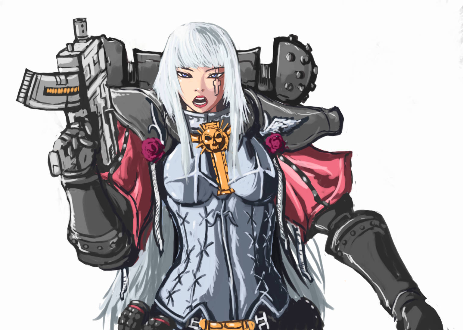 Adepta Sororitas Art Warhammer 40k Hd Wallpaper