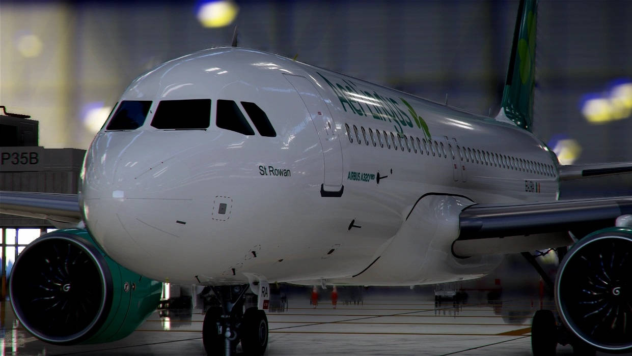 Aer Lingus Aviation Plane In Maintenance Wallpaper