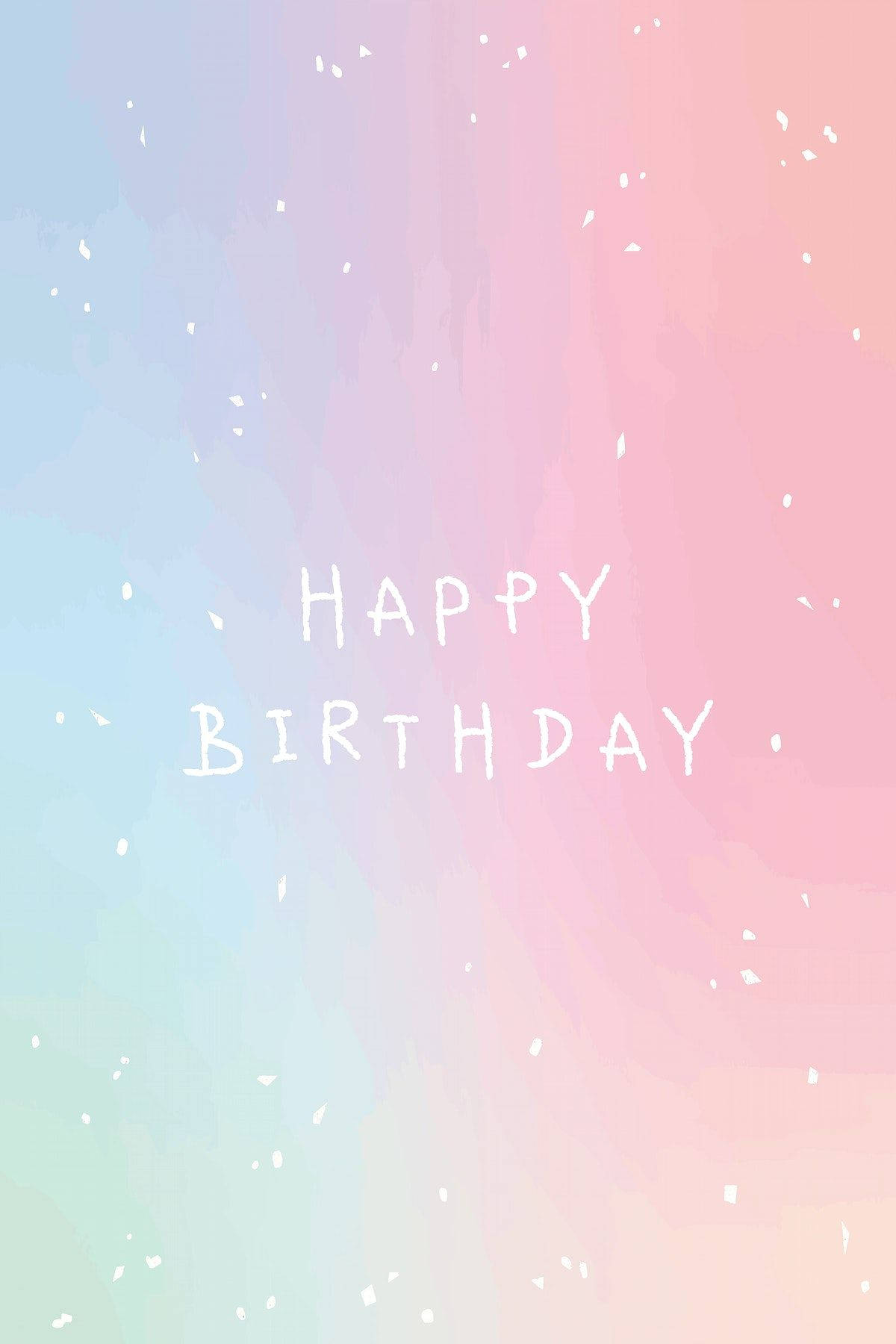 Aesthetic Happy Birthday Sparkles Wallpaper