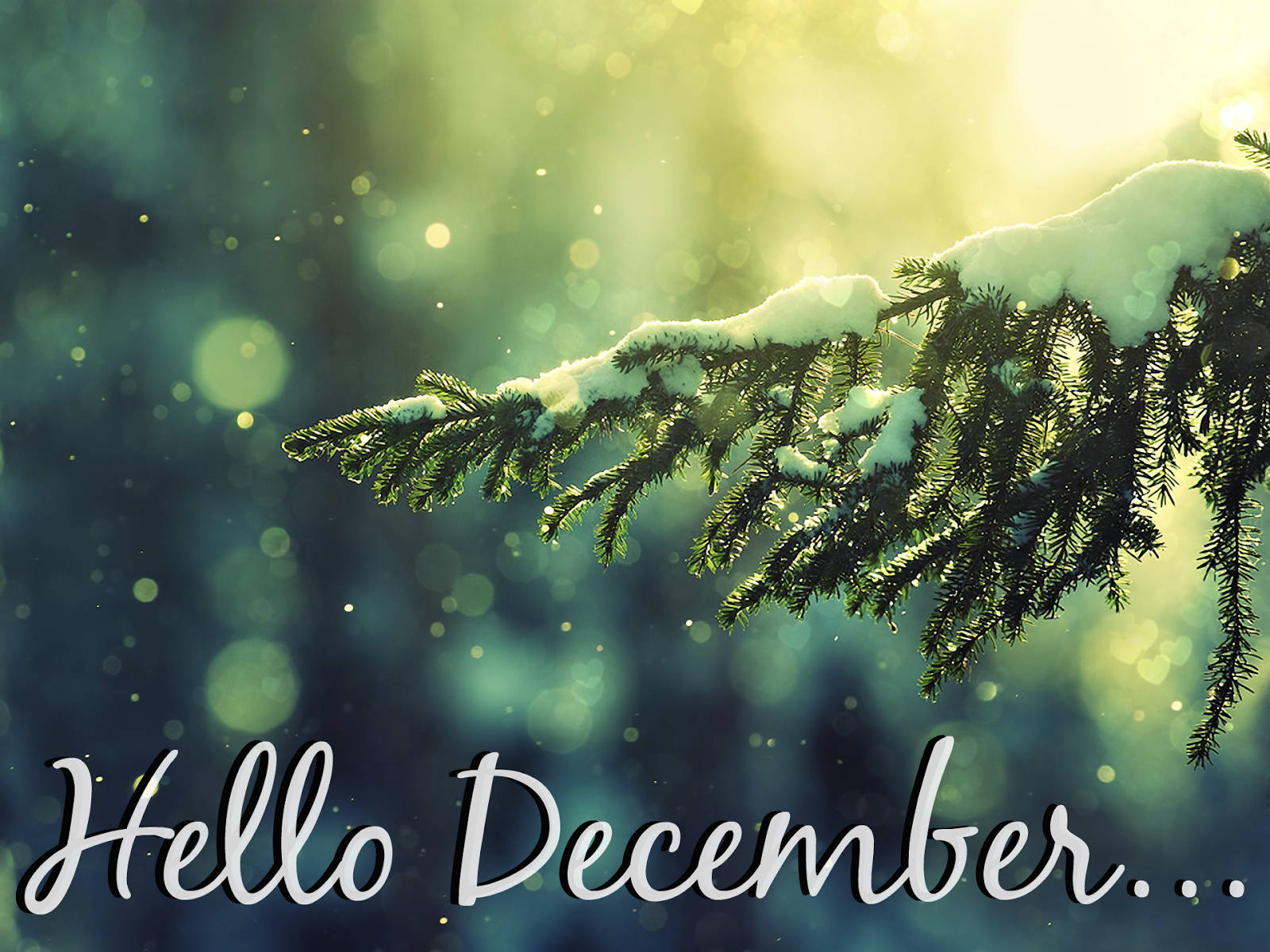 Aesthetic Hello December Wallpaper