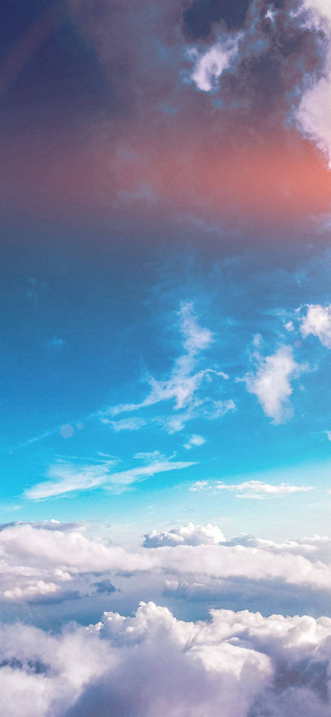 Aesthetic Iphone X Blue Sky Wallpaper