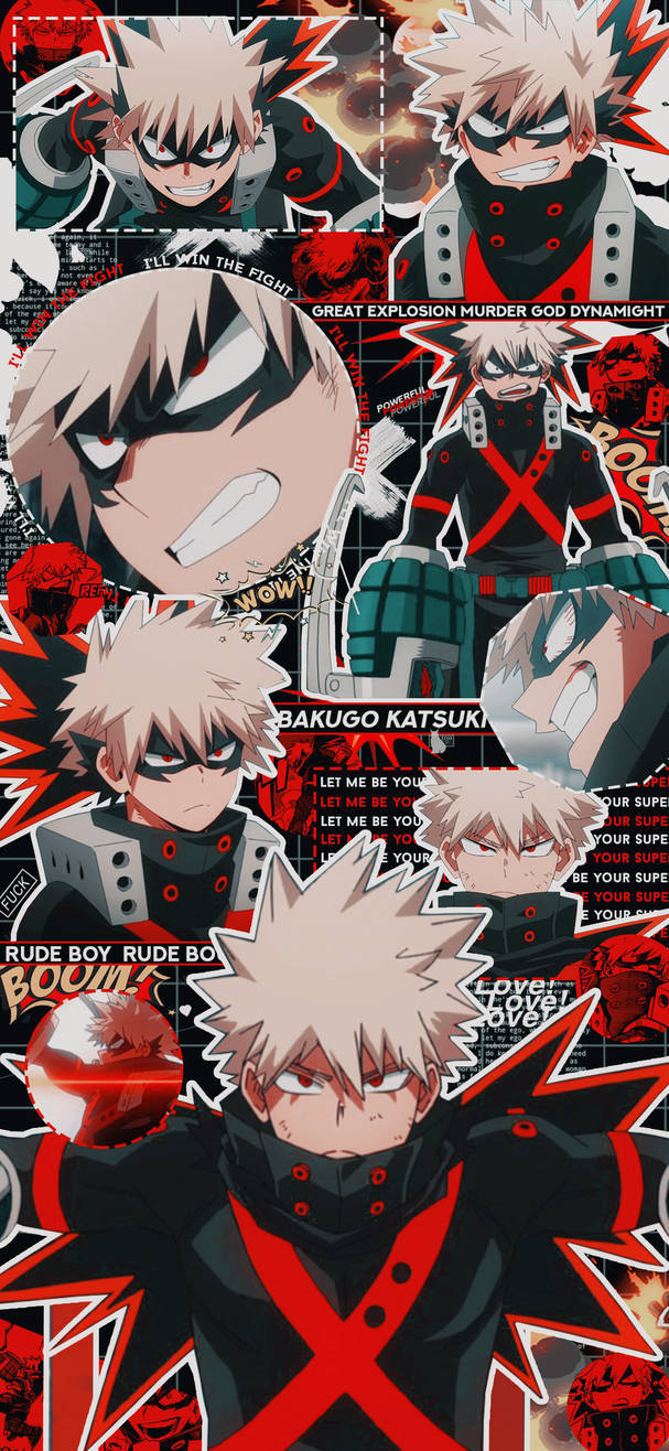 Aesthetic My Hero Academia Katsuki Bakugo Winter Costume Wallpaper