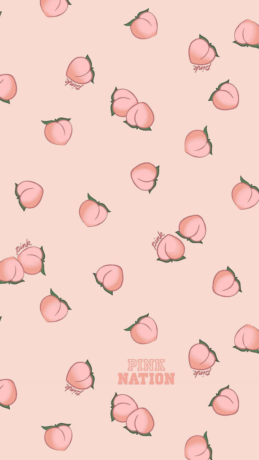 Aesthetic Peach Pink Nation Wallpaper