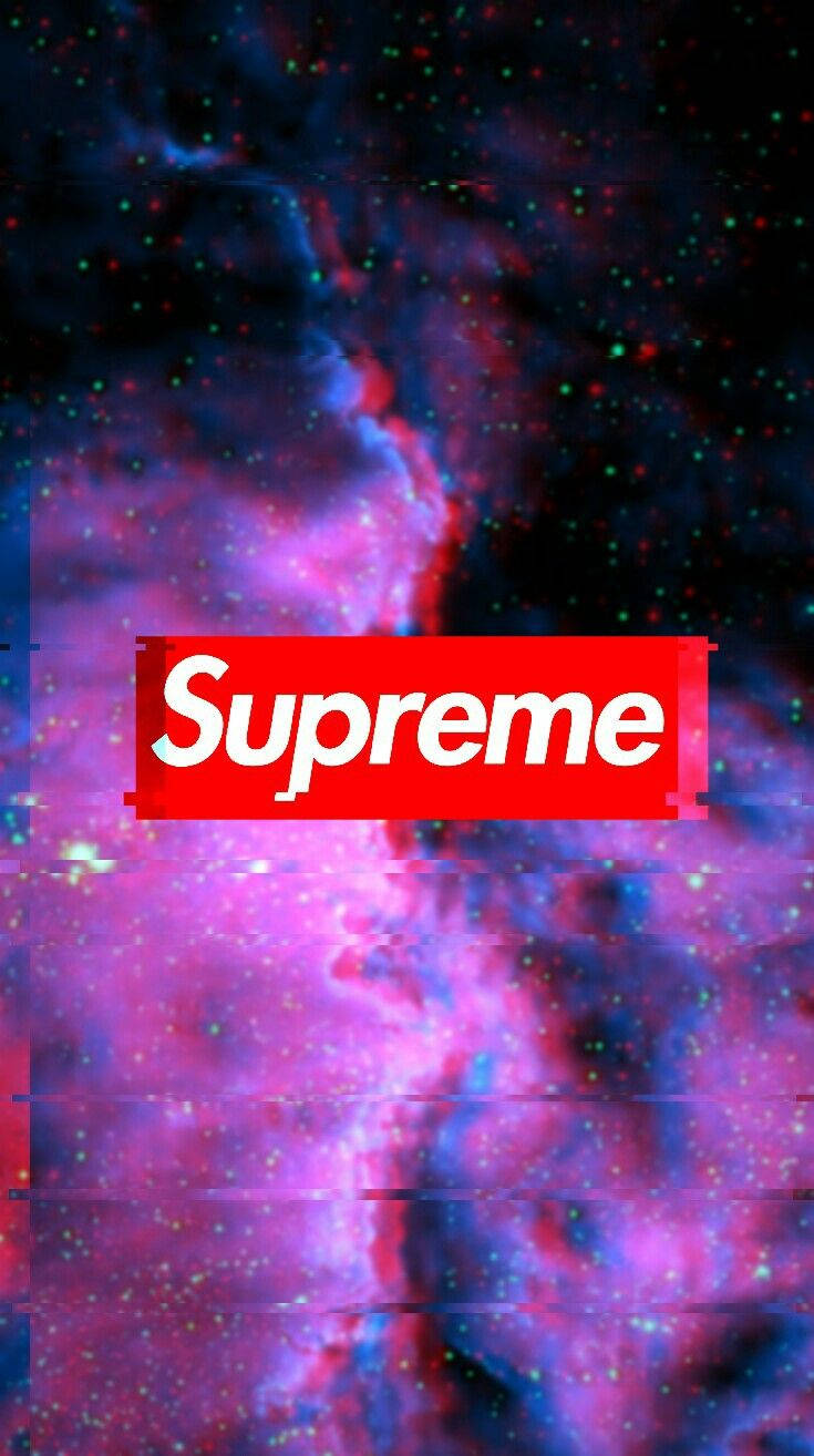 Aesthetic Retro Purple Supreme Wallpaper