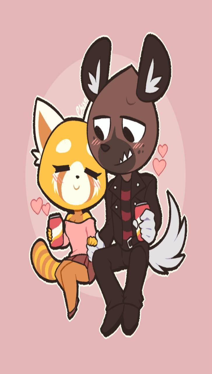 Aggretsuko And Haida Digital Art Wallpaper