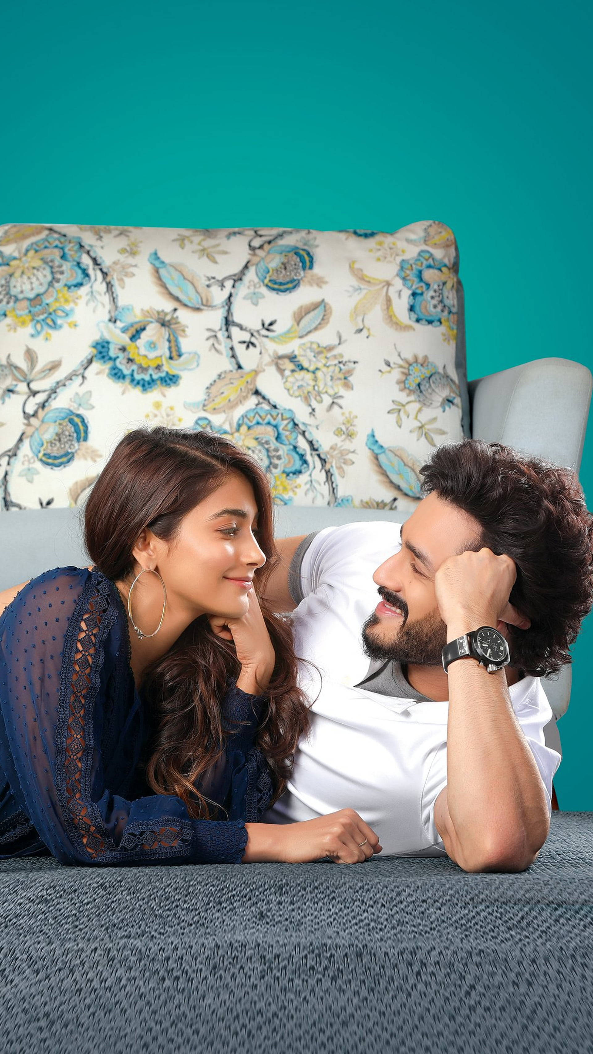 Akhil Akkineni And Pooja Hegde Wallpaper