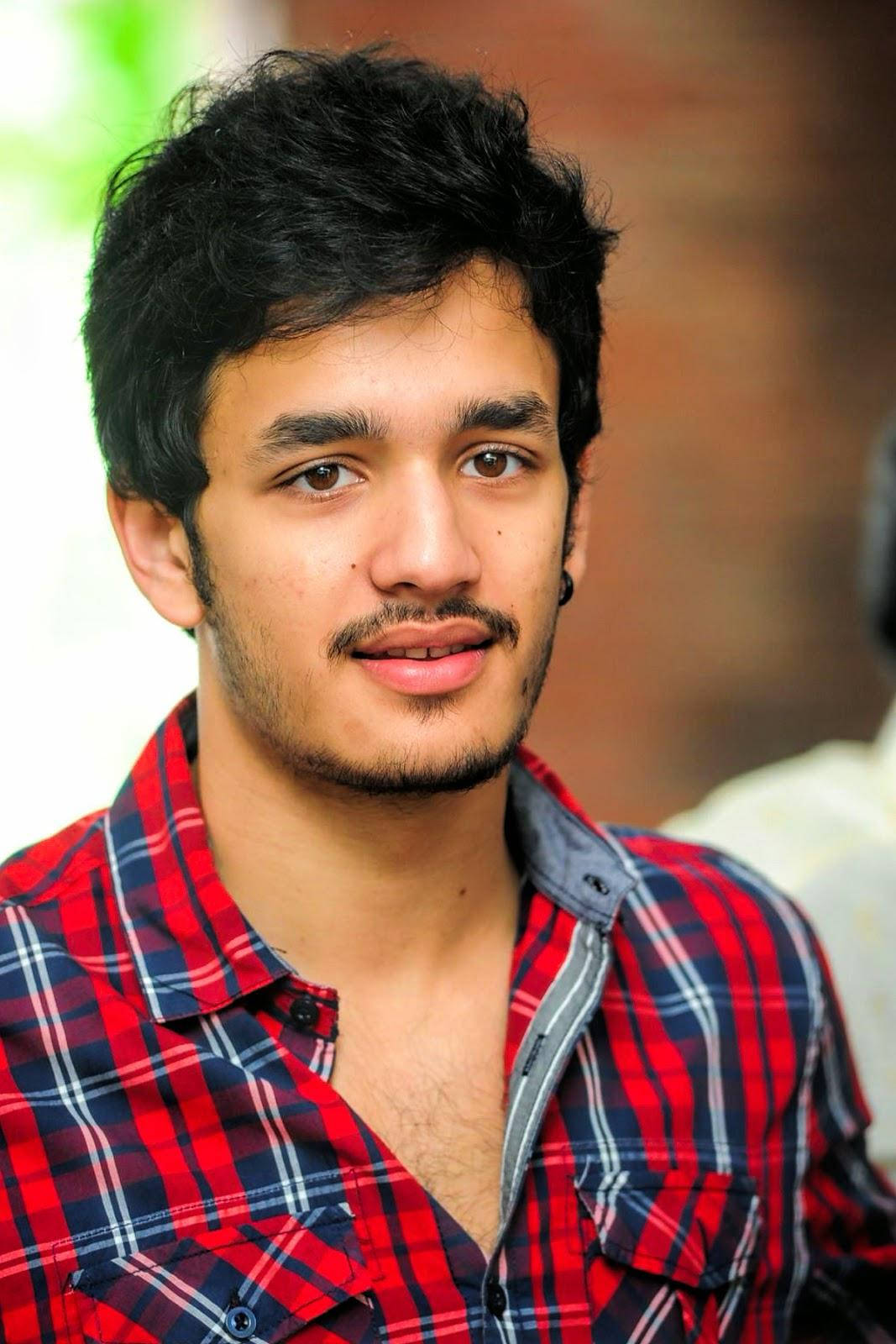 Akhil Akkineni Unbuttoned Shirt Wallpaper